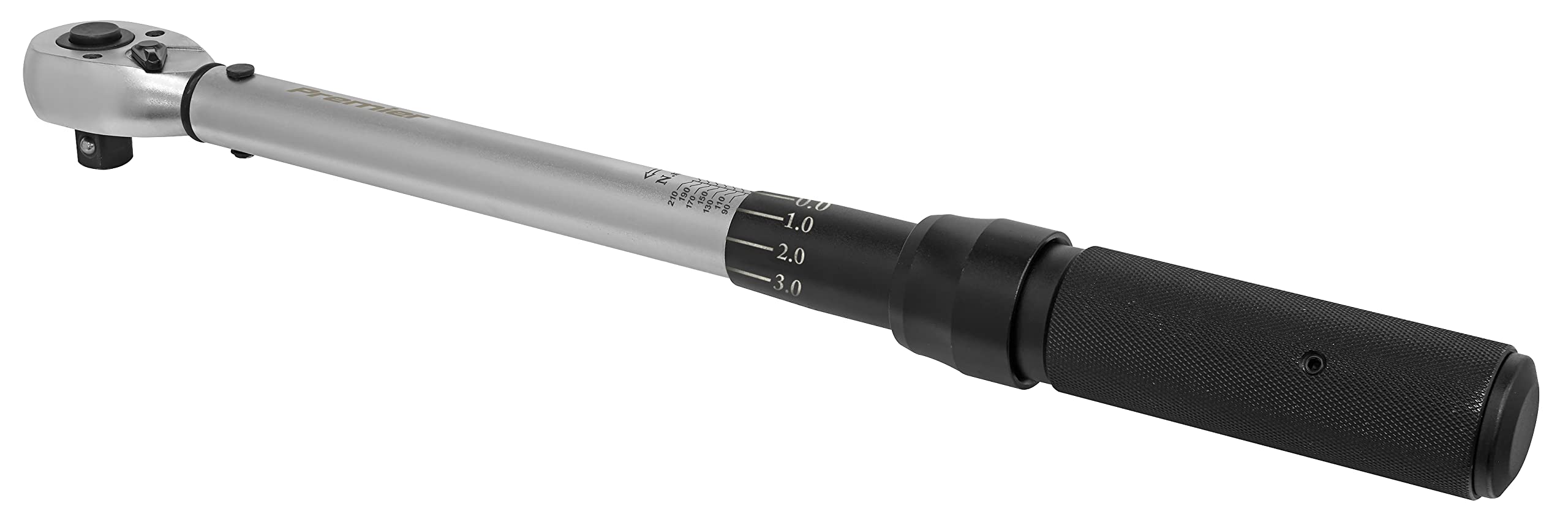 Sealey, 1/2" Sq Drive Torque Wrench Micrometer Style, 210Nm - STW400, Chrome