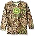 John Deere Boys' Mossy Oak Print Logo Long Sleeve Tee