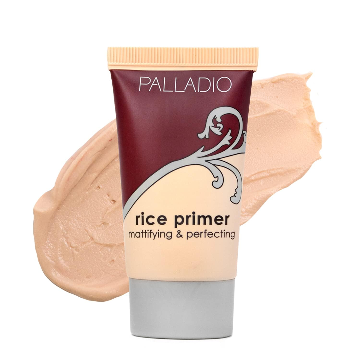Palladio Rice Primer, Formulated with Natural Rice, Controls Oil on Your Skin and Locks in Makeup, Lightweight with a Smooth Matte Finish, Reduces Facial Shine, For All Skin Types, 0.71 Fl Oz