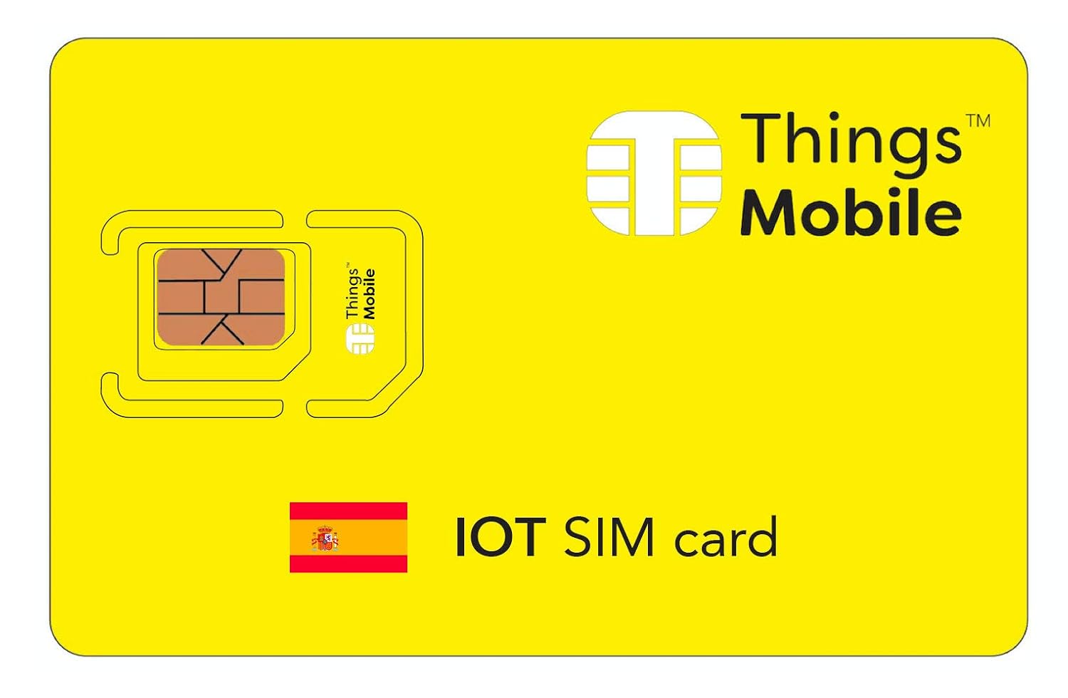 IOT SIM Card for SPAIN Things Mobile with Global Coverage and Multi