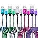 Fast Charger Cable,CIQILY 5Pack 6FT Long Braided Quick Charging Cord,USB Type C Charger Cable for Samsung Galaxy S25 Ultra S24 S23 S22 S21 S20 Plus S8/S9/S10/A16/A15/A14/A13 A33,LG G7/G8/G5/G6/V20/V30