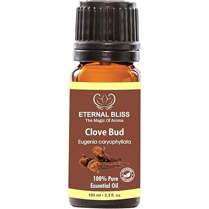 ETERNAL BLISS Clove Bud Essential Oil, 100% Pure, Undiluted Best Therapeutic Grade Essential Oil | 100ML