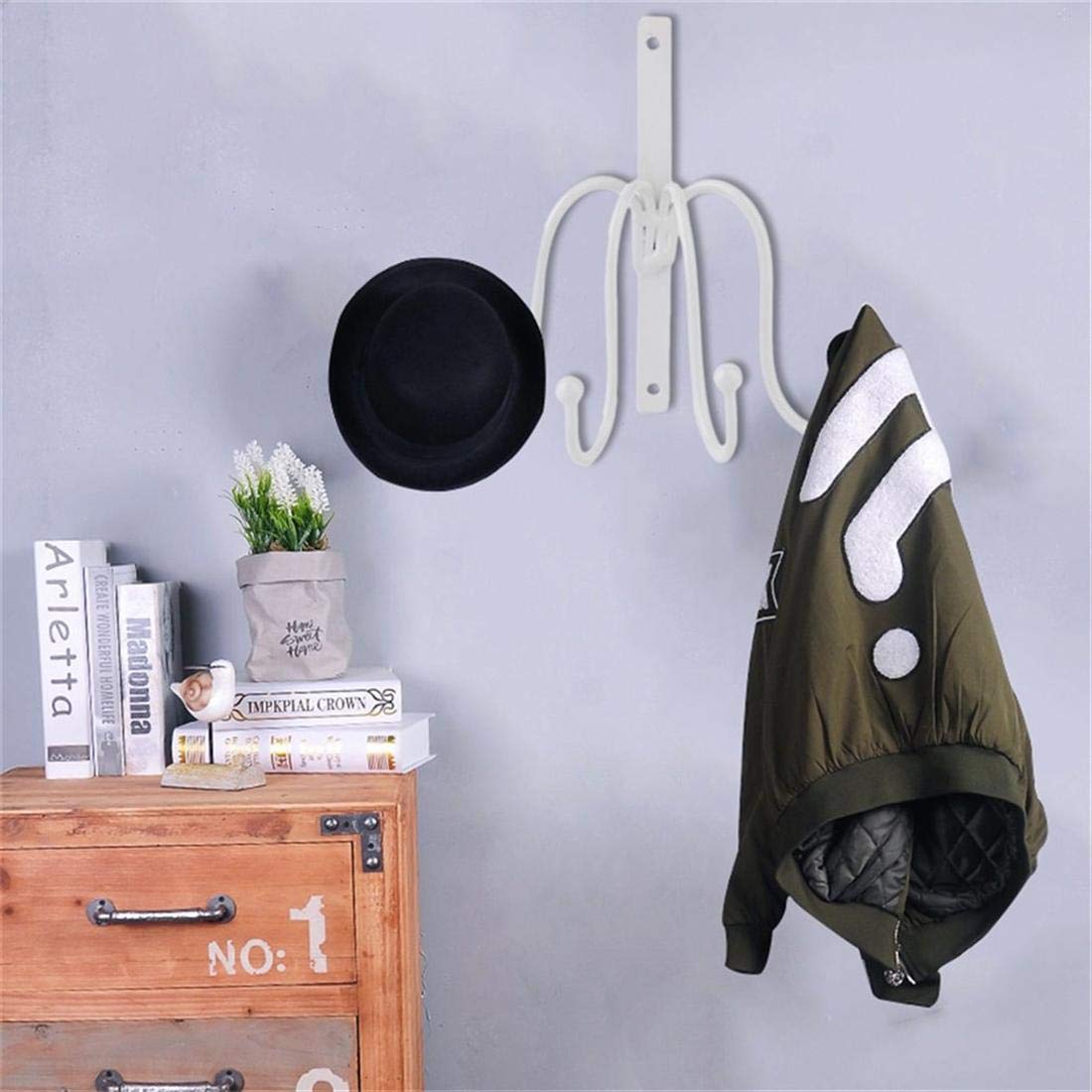 4 Hooks Clothing Hat Bag Hook Bathroom Indoor Accessories Multiple