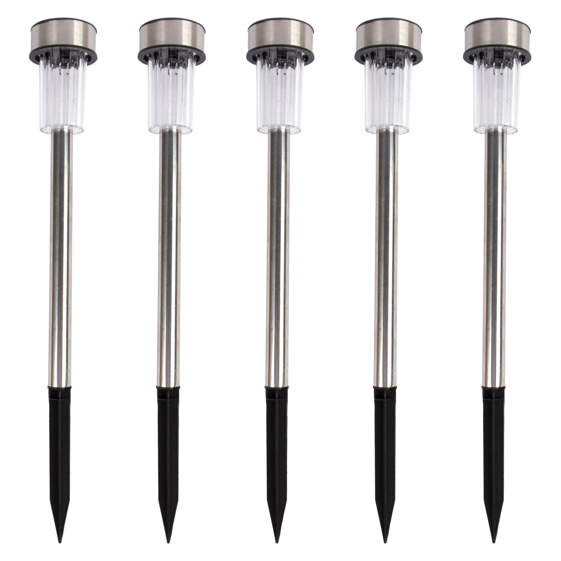 Kingavon Stainless Steel Solar Lights, Silver