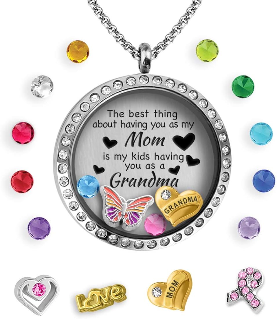 Grandma Necklace Mother Daughter Necklace for Mom