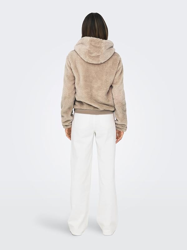 Bestseller A/S ONLNEWANNA Contact Sherpa Jacket CC OTW Giacca Humus, M, Humus, M