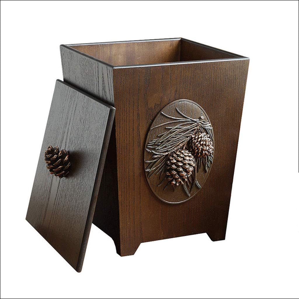 Garbage Container Wood Design Trash Can Small Decorative Trash Can Home