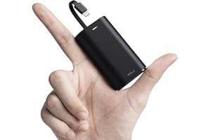 iWALK Portable Charger 9000mAh Ultra-Compact Power Bank with Built-in Cable, Small External Battery Pack Compatible with iPhone 14/14 Plus/14 Pro Max/13/13 Mini/13 Pro Max/12 Pro/11/XR/XS/X/8/7/6