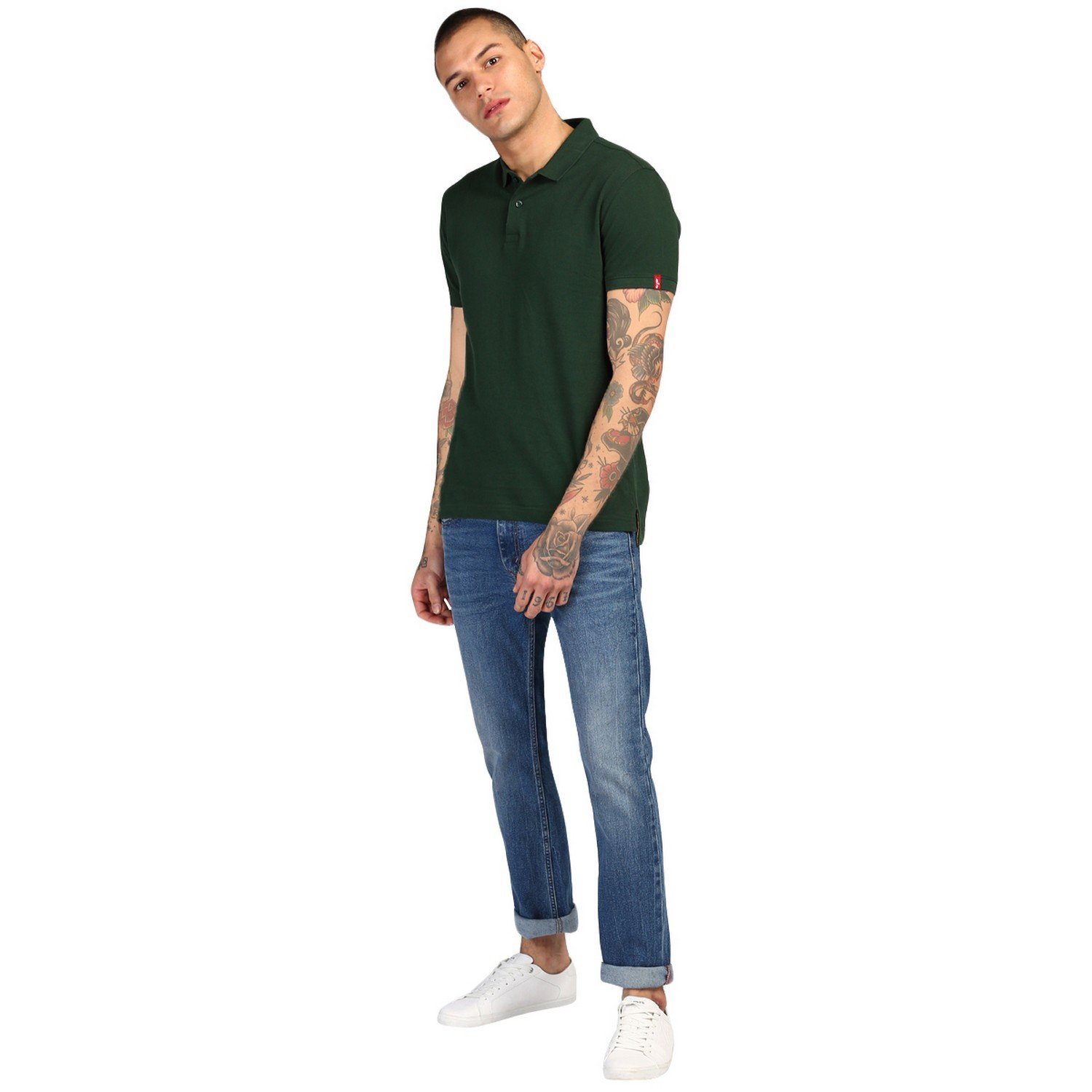 levi's men's solid slim fit polo
