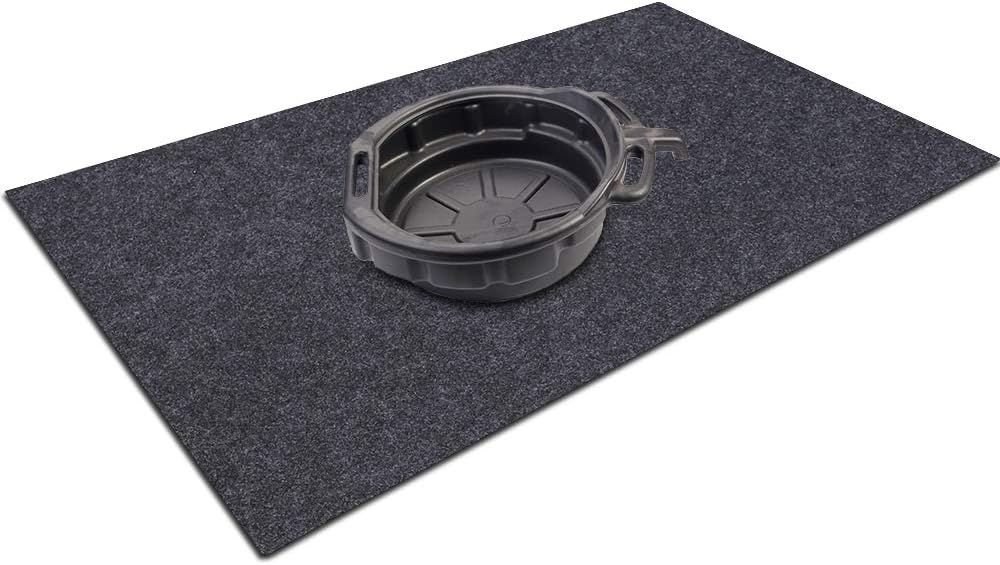 Meitola Cleanable Floor Oil Spill Mat, Oil Absorbing pad Durable Protective Surface Can be Used for car Oil Change (38in×36in): Automotive