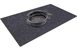 Meitola Cleanable Floor Oil Spill Mat, Oil Absorbing pad Durable Protective Surface Can be Used for car Oil Change (38in×36in)