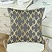Pack of 2 CaliTime Throw Pillow Covers Cases for Couch Sofa Home Decor, Modern Quatrefoil Geometric Accent, 18 X 18 Inches, Grey