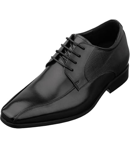 TOTO Men\'s Invisible Elevator Shoes - Black Patent Leather Lace Up Formal Oxford Amazon.com | TOTO Men main image 4