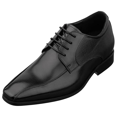 TOTO Men's Invisible Height Increasing Elevator Shoes Black