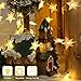 Lyhope Star String Lights, Low Voltage Twinkle Star Fairy Christmas Lights 100 LED 42.8ft Waterproof 29V UL Certified Adapter for Indoor & Outdoor, Party, Wedding and Holiday Decorations (Warm White)