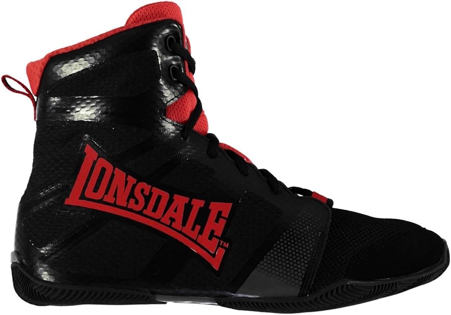 Lonsdale Mens Ghostspeed Boxing Boots Lace Up Shoes