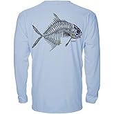 Denali Men's Teaser UPF 50+ Long Sleeve T-Shirt, UV Protection Shirt, Trophy Bones Collection by Marcos Augusto: Permit