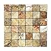 Scabos 2 X 2 Tumbled Travertine Mosaic Tile - 6 X 6 Sample