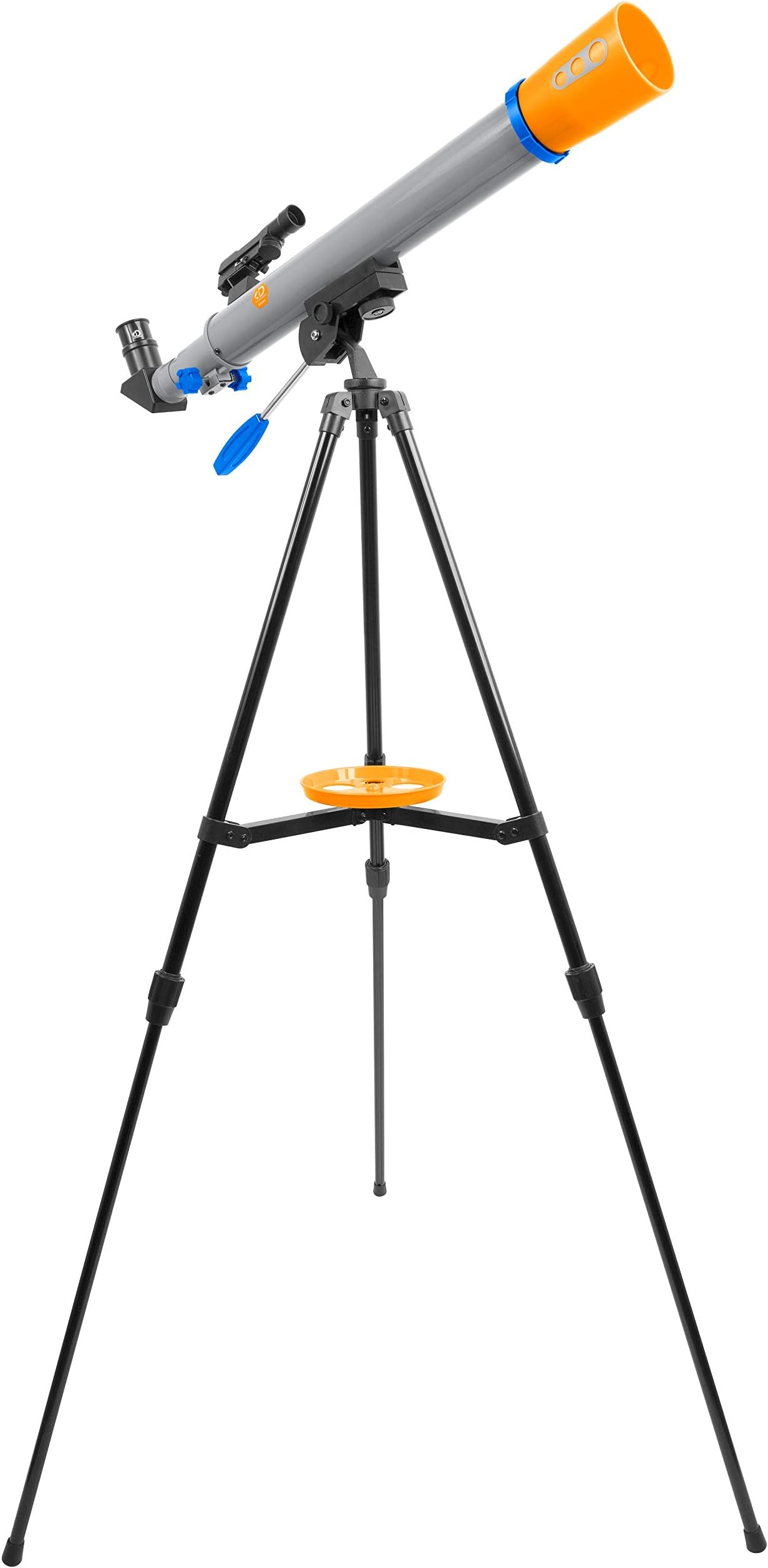 Discovery Adventures 50 mm Beginner Telescope for Children with azimuth Mount and Height-Adjustable Tripod Including Eyepieces, Diagonal Mirror and LED Viewfinder Scope
