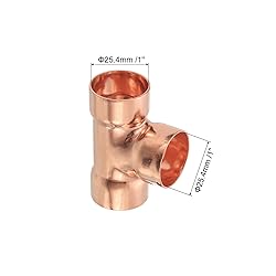 uxcell 15Pcs 1" x 1" x 1" Copper Reducing Tee