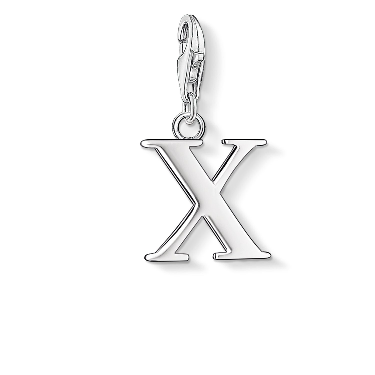 Thomas Sabo Women Charm Pendant Letter A-Z Charm Club Silver 925 Sterling Silver, Letter X, One Size โ image 1