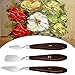 5 pcs Painting Mixing Scraper, Marrywindix Stainless Steel Spatula Palette Knife Oil Painting Accessories Color Mixing