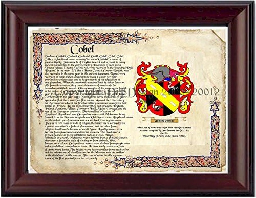 Cobel Coat of Arms/ Family Crest on Fine Paper and Family History
