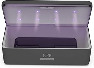 UV Light Sanitizer, Phone Sanitizer UV Box | UV Sterilizer Box for Smartphone | Clinically Proven Kills Germs Viruses & Bacteria UV-C Light Disinfector 2021 New Gift for Family Men