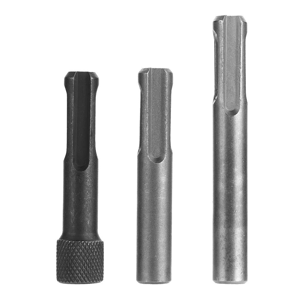 Screwdriver Bit Holder Socket Adaptor Converter 3Pcs Adapter Chuck Converter Metric Allen Wrench Drill Bit Set with 1/4inch Hex Shank for SDS Hammer Drill