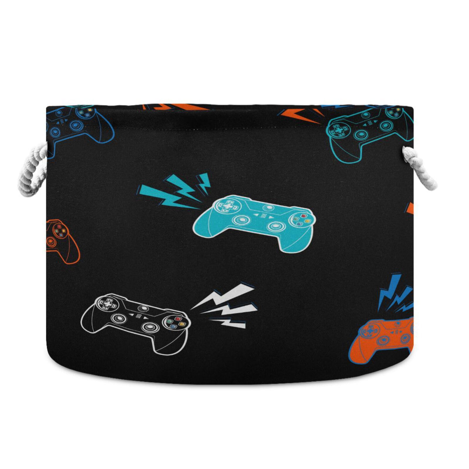 YETTASBIN Gamer Elements Cotton Rope Basket Large
