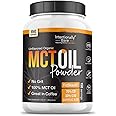 Intentionally Bare Organic MCT Oil Powder - Zero Net Carbs & No Grit MCT Powder for Body & Brain - Vegan MCT Creamer for Coffee, Tea, Shakes, Smoothies & Baking with 70% C8 & 30% C10 - Unflavored
