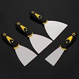 FANTESI 4 Pcs Stainless Steel Wallpaper Scraper Set 12.5/10/7.5/5 cm view 6