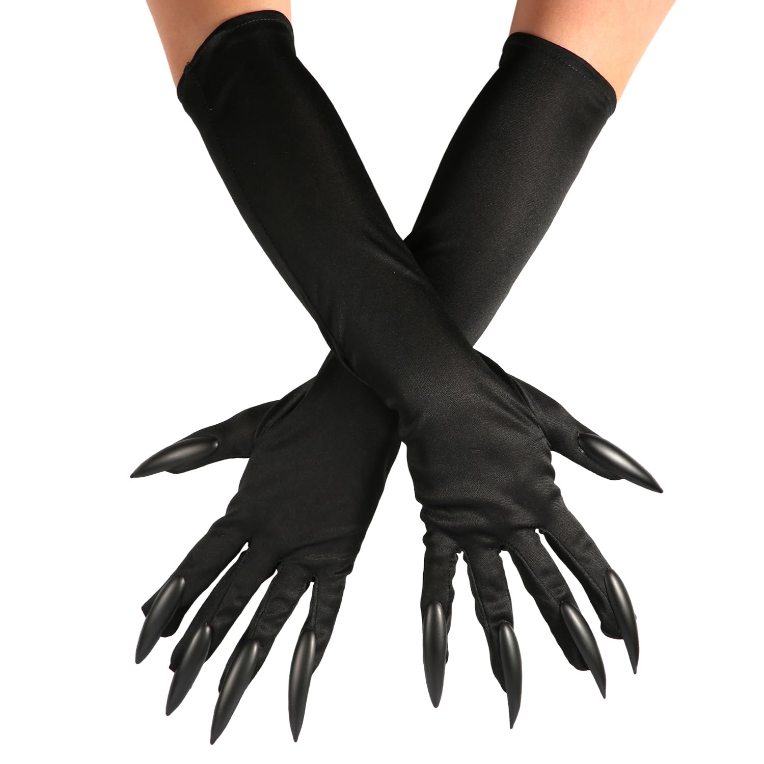 LUTER Claw Gloves Halloween, Black Claw Gloves Costume Funny Cat Claw Gloves Cosplay Wolf Claw Gloves for Halloween Cosplay Party