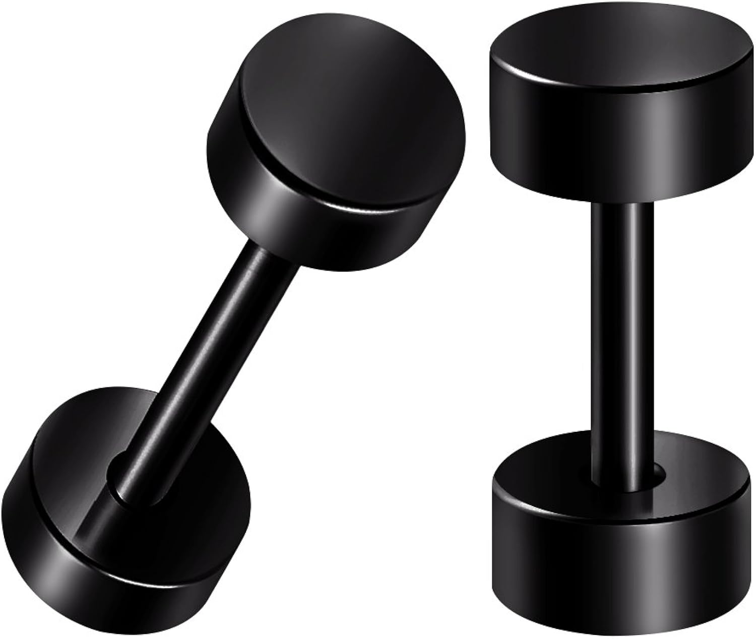 BIG GAUGES Pair of Black Anodized 4g Gauge 5mm Piercing