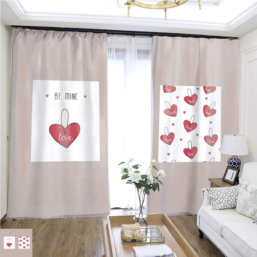 Amazon Com Children Curtain Cute Hand Drawn Valentine S Day