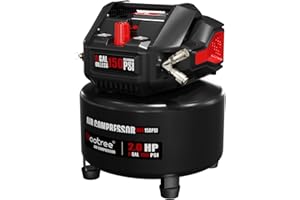 BAOTREE 8 Gallon Portable Air Compressor, Max 150PSI Oil Free Air Compressor Tank, 2HP Motor 2.8SCFM@90 PSI,3.8SCFM@40PSl Garage Air Compressors for Car Repair, Spray Painting, Woodwork Nailing