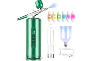 SAVILAND Airbrush for Nails Kit: Professional Cordless AirBrush Kit Portable Fast DIY Makeup Gel Nail Polish Nail Supplies for Nail Decorating French Nail Painting Nail Art Nail Tech Must Have