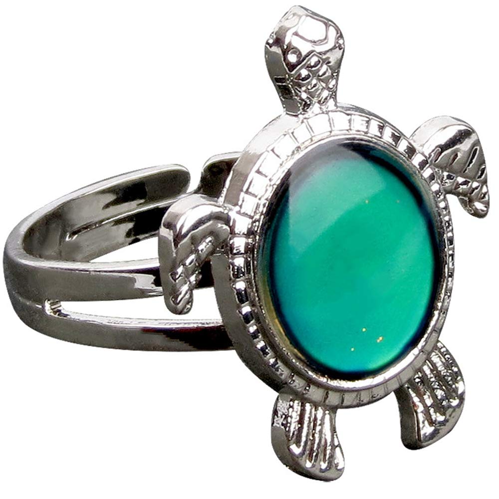 Jude Jewelers Adjustable Color Changing Mood Ring Inspirational Mystique Marble, Metal