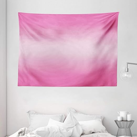 Amazon Com Ambesonne Ombre Tapestry Pink Candy Sweets Inspired Girls Room Decorations Digital Modern Art Print Wall Hanging For Bedroom Living Room Dorm 80 W X 60 L Inches Pink Home Kitchen