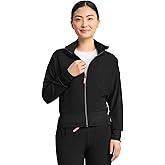 Med Couture Scrub Jackets for Woman Cropped Warm Up Jacket with 2 Pockets, Moisture Wicking Fabric & 360° Stretch - MC303