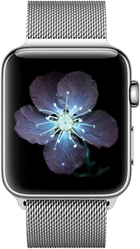 BRG コンパチブル apple watch バンド,ミラネーゼループ コンパチブルアップルウォッチバンド ステンレス留め金製 アップルウォッチ4 コンパチブル apple watch series4/3/2/1に対応(38mm/40mm,シルバー)