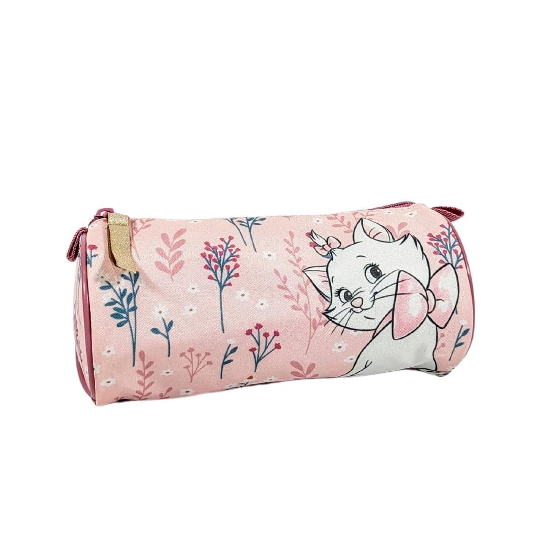 mybagstory Pencil Case - Aristocats - Marie - Pink - Kids - School - Kindergarten - Primary School - Pencil Cases for Girls - Size 20cm - Gift Idea