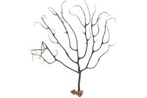 UEETEK Natural Black Sea Coral Ornaments Fish Tank Aquarium Sea Fans Dried Coral Decorations