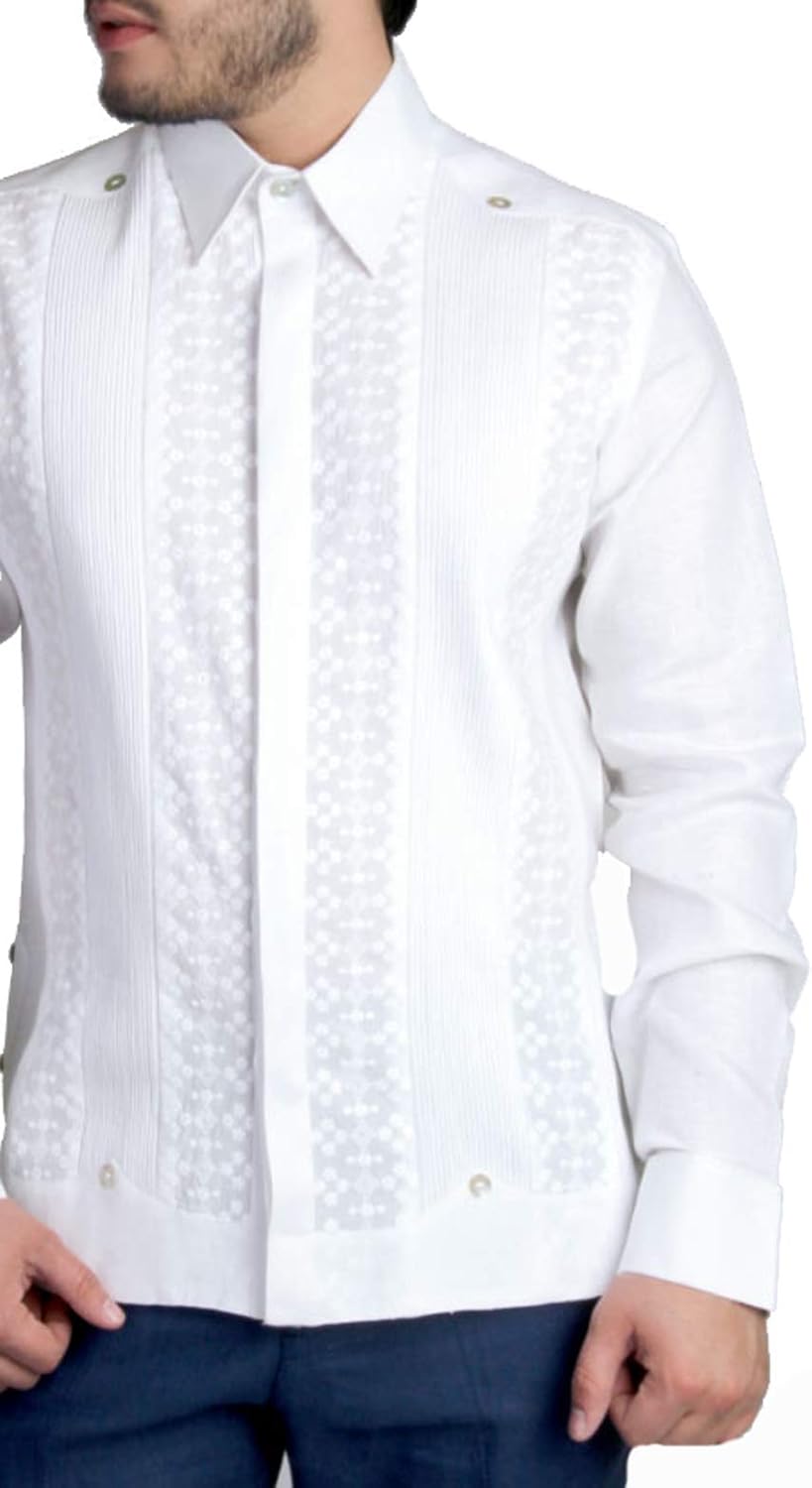 GUAYABERAS CUBANAS Wedding Guayabera for Men. Linen