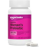 Amazon Basics One Daily Women's Probiotic, Support Urinary Tract and Vaginal Health, 50 Billion CFU (7 strains), Lactobaccilus and Bifidobacteria blend, 30 Capsules (Previously Amazon Elements)