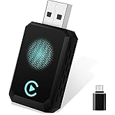 CAENEEDER Wireless Carplay Adapter, Convert Wired to Wireless CarPlay, Compatible with CarPlay, Plug and Play, Type-C/USB, Suitable for 800+ Vehicles (Blue)