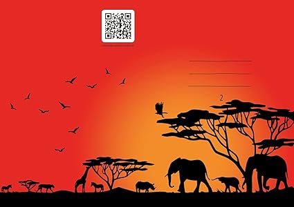 Cahier Décriture A4 Coucher De Soleil Sur La Savane