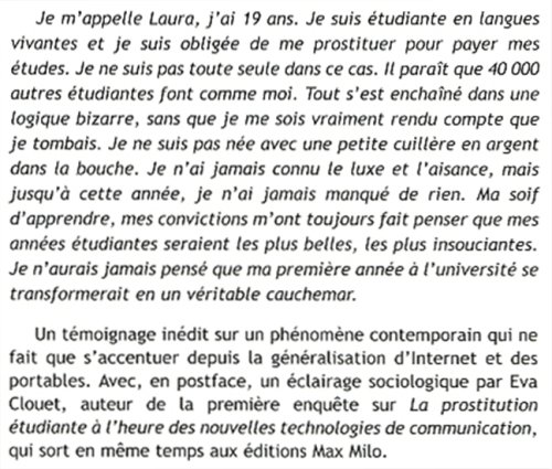 laura d étudiante et prostituée