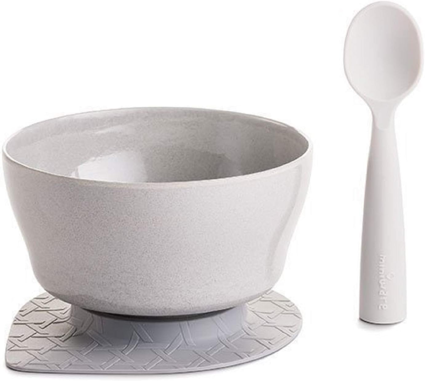 Miniware First Bites Set - Nordic Lake + Gray Spoon