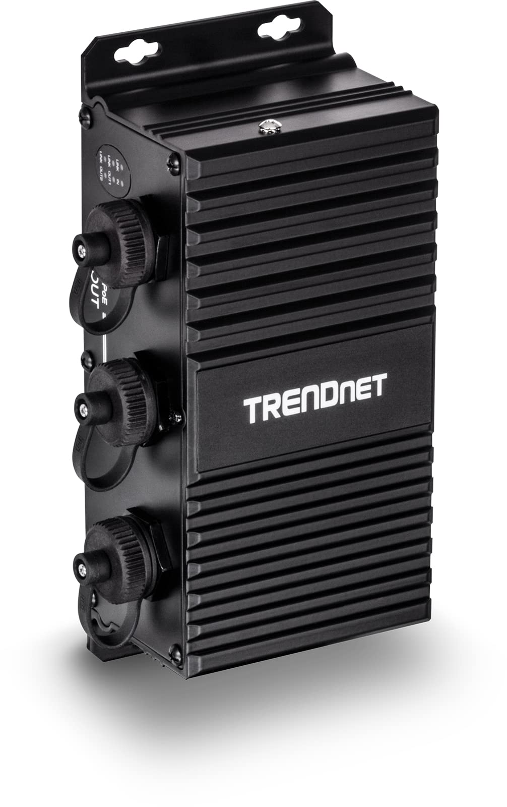 TRENDnet 2-Port Industrial Outdoor Gigabit UPoE Extender, Extends 100m- Total Distance Up to 200m (656'), Supports PoE (15.4W), PoE+(30W), UPoE(60W), IP67 Housing, TI-EU120